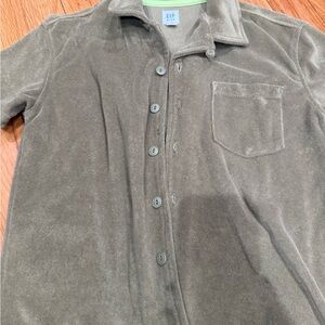 GAP Kids Tan Shirt with Neon Trim